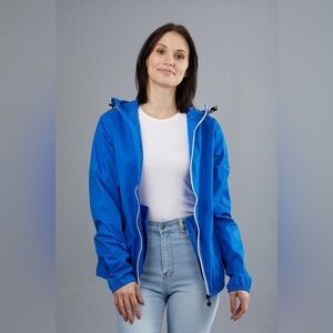 Studio 59 Lifestyle Royal Blue Full Zip Rain/Windbreaker Jacket Size M